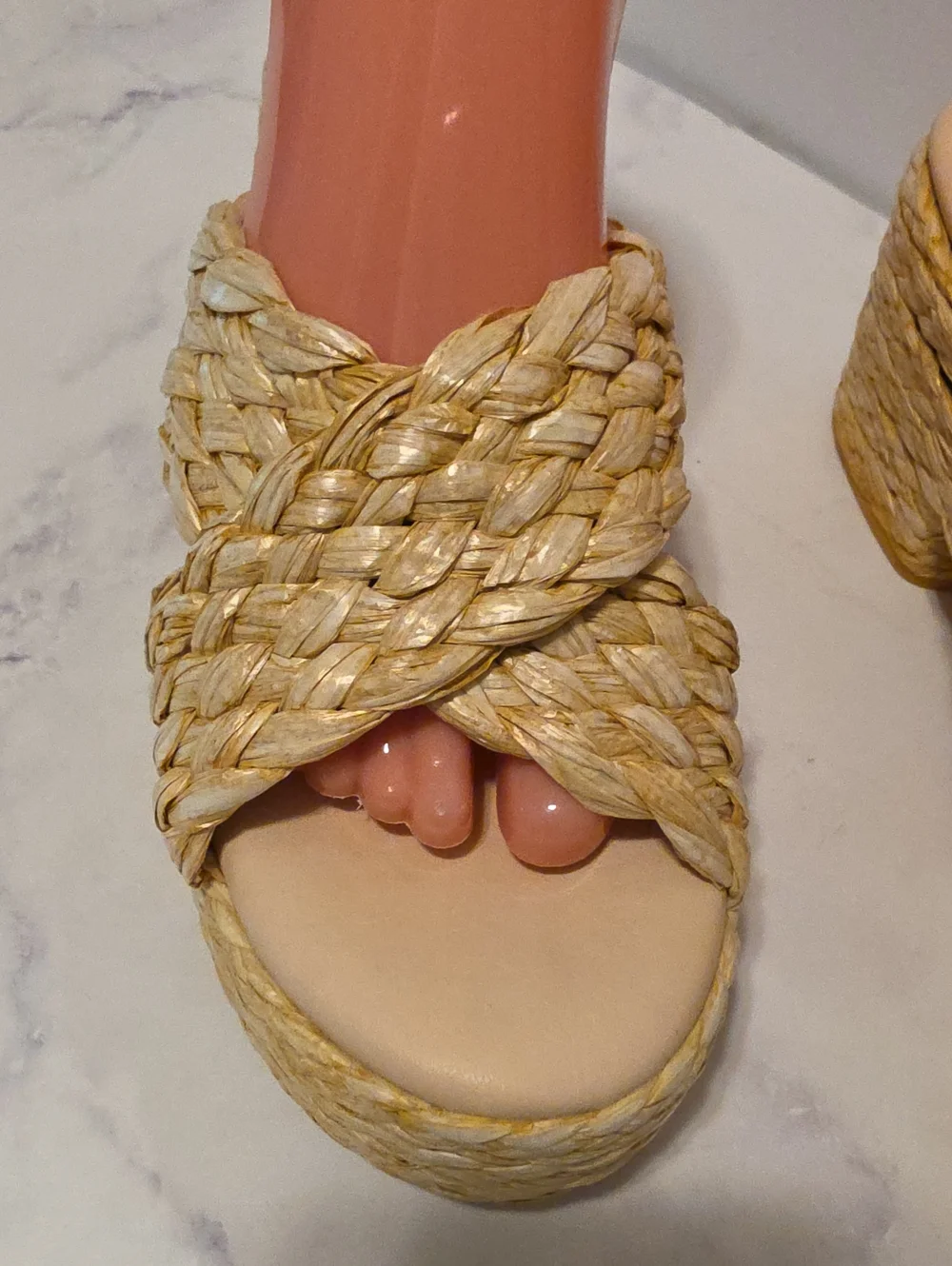 Beach By Matisse Woven Braided Platform Sandal in Natural Straw - Women